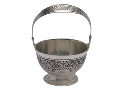 Серебряная ваза с ручкой «Традиция»